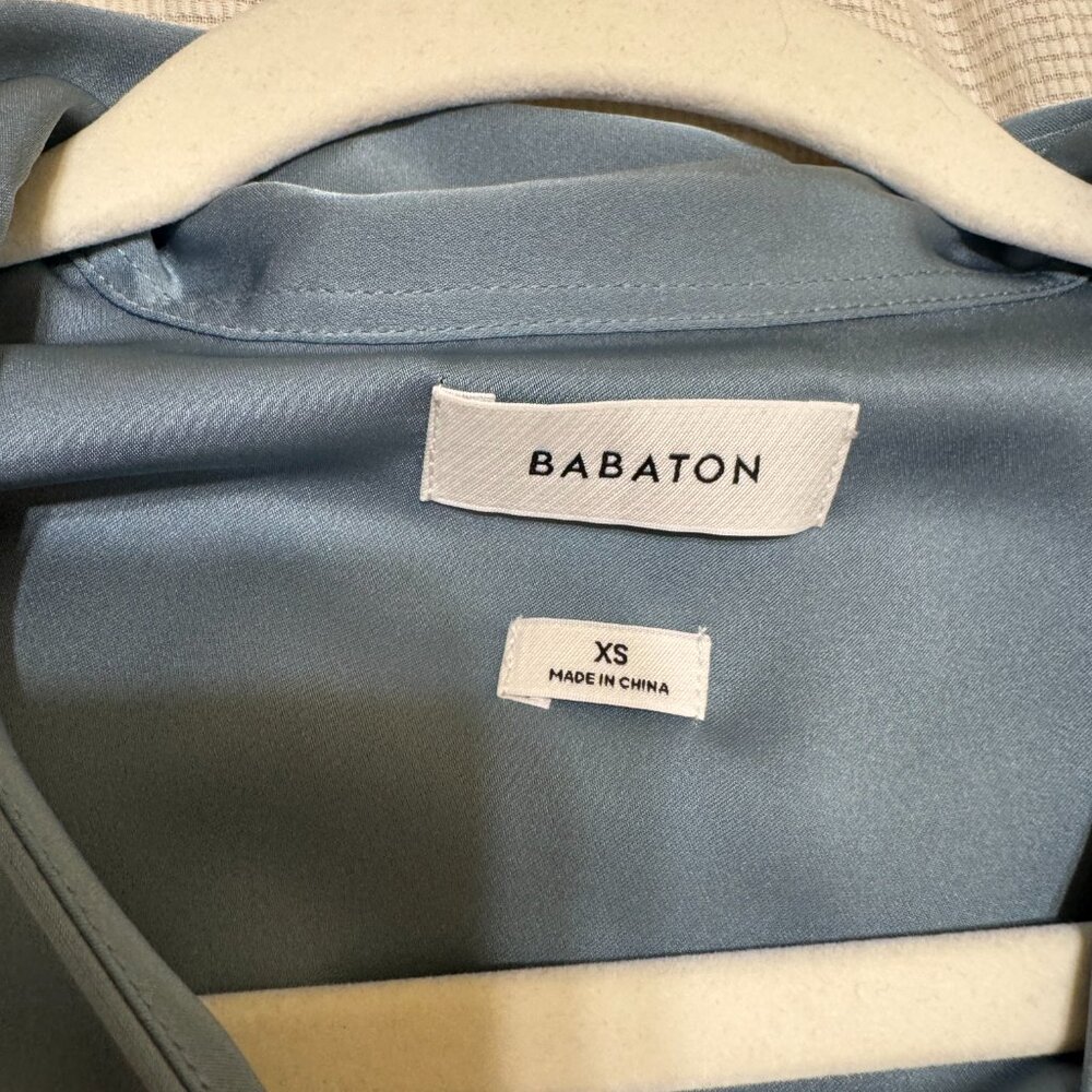 Aritzia Light Blue Wrap Dress - Picture 7 of 11